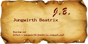 Jungwirth Beatrix névjegykártya