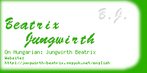 beatrix jungwirth business card